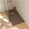 SANYCCES Piatto doccia SANYCCES in resina Strato cacao L 90 x L 160 x H 3 cm opaco effetto ardesia