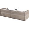 SENSEA Mobile da bagno sotto lavabo Neo L 120 x P 48 x H 32 cm bianco, grigio e quercia, lavabo non incluso