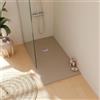 SANYCCES Piatto doccia SANYCCES in resina Strato moka L 90 x L 180 x H 3.2 cm opaco effetto ardesia