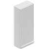Leroy Merlin Pensile bagno Linea bianco opaco in vetro, 1 anta apertura da destra e sinistra P 16 x L 30 x H 75 cm