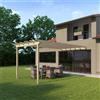 Leroy Merlin Pergola addossata Eagle in legno struttura marrone L 300 x P 594 x H 272 cm