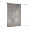 Leroy Merlin Kit anta scorrevole con binario Boston 2 ante trasparente L 120 x H 270 cm