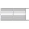 Alba Cancello manuale scorrevole ALBA Maia120-40 in alluminio, reversibile, L 300 x H 160 cm, di colore bianco