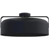 LUMICOM Plafoniera moderno Hug Ø 50 cm nero IP20, 1XE27
