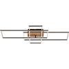 Briloner Plafoniera LED Frames nero IP20 cct da bianco caldo al bianco neutro, 6600 lumen BRILONER