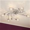 SEYNAVE Plafoniera neoclassico Adriana Ø 60 cm cromo IP20, 6XG9