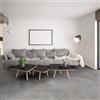ECODADO+ Piastrella da pavimento e rivestimento interno 81 x 81 cm Sp. 9.5 mm rettificato Emotion in gres porcellanato antracite opaco traffico intenso (pei 4/5) R9