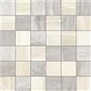 COTTO TUSCANIA Mosaico in ceramica North Wind grigio e avorio opaco L 30 x L 30cm x Sp. 9 mm, 7 pezzi