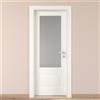 COOPLEGNO Porta tamburata battente Shibuya Vetro bianco L 80 x H 210 cm sinistra