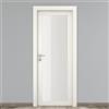 COOPLEGNO Porta tamburata battente Glass vetrata bianco L 80 x H 210 cm destra