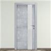 Leroy Merlin Porta battente Beton Vetro rovere grigio L 70 x H 210 cm reversibile