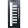 Leroy Merlin Portoncino d'ingresso in pvc 20022 L 90 x H 210 cm antracite apertura sinistra