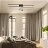Briloner Plafoniera LED Frames nero IP20 cct da bianco caldo al bianco neutro, 4400 lumen BRILONER