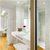 COVERLAM Piastrella da pavimento e rivestimento interno 50 x 100 cm Sp. 5.6 mm rettificato Calacatta in gres porcellanato bianco venato grigio/beage lucido traffico medio forte (pei 3/5)