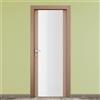 COOPLEGNO Porta battente Madera Vetrata tortora L 80 x H 210 cm destra