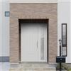 Leroy Merlin Portoncino d'ingresso in pvc Classic4 L 90 x H 210 cm bianco apertura sinistra