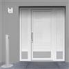 Leroy Merlin Portoncino d'ingresso in pvc Condo9 L 90 x H 210 cm bianco apertura destra