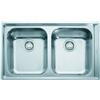 Franke Lavello integrato 1.5 vasche in inox argento FRANKE Neptune plus L 51 x L 86 cm