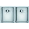Franke Lavello integrato 2 vasche in inox argento FRANKE Maris inox L 44 x L 74 cm