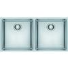 Franke Lavello integrato 2 vasche in inox argento FRANKE Maris inox L 43 x L 86 cm