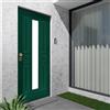 Yale Porta blindata YALE Mirror L 80 x H 210 cm verde/noce apertura destra