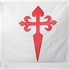 AZ FLAG Bandiera Ordine di Santiago 90x90 cm Poliestere 100D Asola