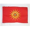 AZ FLAG BANDIERA MACEDONIA ETNICA 45x30cm - BANDIERINA MACEDONE 30 x 45 cm cordicelle - AZ FLAG