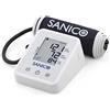 SANICO Misuratore di Pressione da Braccio - Compatto, Misura Pressione Arteriosa e Rileva Battiti Cardiaci Irregolari con Tecnica IHB - Bracciale M-L, Spia Esercizio, Memoria Letture Dati per 2 Utenti