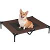 PawHut Brandina per Cani in Metallo e Tessuto Oxford Traspirante, 92x76x18 cm Marrone e Nero