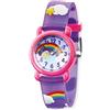 Herzengel Orologio Analogico al Quarzo Unisex Bambini con Cinturino in Plastica HEWA-RAINBOW