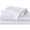 Eddie Bauer Home Sheets Set di biancheria da letto in percalle di cotone, fresco e fresco, elegante decorazione per la casa, pieno, plaid nord grigio/bianco