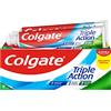 Colgate Triple Action, Dentifricio, Original mint, 2 x 75 ml