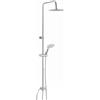 Arcdesign Selection Colonna doccia tonda regolabile in acciaio con deviatore integrato doccetta 3 getti e soffione tondo ultra slim 25 cm