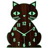 Orologio da parete a forma di gatto, 20 cm, silenzioso, al quarzo, con  funzionamento a batteria, rotondo, orologio da parete per  casa/cucina/ufficio/scuola : : Casa e cucina