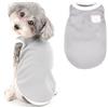 Ranphy Maglietta per cani a nido d'ape per bambine e ragazze, con orso, cucciolo, abbigliamento senza maniche, abbigliamento per gatti di piccola taglia estiva, gilet per cani, grigio, M
