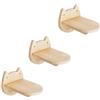 DaizySight Set di 3 ripiani da parete per gatti, per arrampicata, scala a parete, per albero di gatto, in legno, per mobili a forma di gatto, confezione da 3
