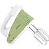 DIGIQUEST Sbattitore elettrico a 2 Fruste WHIP250, 5 Velocità, Funzione Turbo, Fruste e ganci in acciaio Inox, Verde