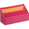 Rhodia 318942C porta corrispondenza Rhodiarama, 25x10x31 cm, cucitura a punto sella, similpelle lampone