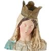 Creative Co-op Hand-Painted Magnesia Vintage Reproduction Virgin Mary Bust with Removable Crown Decorazione, Multicolore