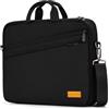 bagasin Borsa a Tracolla per PC, Borsa Messenger per Porta Laptop 17 17,3 Pollici, Custodia per PC Computer Portatile, Valigetta Tessuto Idrorepellente, Imbottita e Leggera