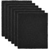 HOTMNTY filtro a carbone attivo per lettiera, deodorante, 6 pezzi, ricambio sostituzione lettiera, filtri di ricambio per gatti, 11,5 x 10,5 cm