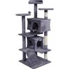 KATIDO Tiragraffi alto per gatti 130 cm blu-grigio