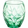 Bormioli Rocco Oriente Cool Green Bicchiere Dof 50 cl Set 6 Pz in Vetro Colorato