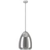 Eglo lampada a sospensione Alobrase, luce a sospensione da sala da pranzo, metallo cromato e vetro fumo nero-trasparente, illuminazione da tavolo a sospensione, attacco E27, Ø 30 cm