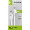 Cellularline Power Cable 300cm USB-A Cavo USB-C per ricarica e trasferimento dati