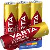 Varta Longlife Max Power, Batteria Alcalina, AA, Mignon, LR6, 1.5V, Bl