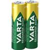 Varta Recharge Accu Power AA 2600 mAh Blister da 2 (Batteria NiMH Accu Precaricata, Mignon, batteria ricaricabile, pronta all'uso)