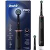 Oral-B Pro 3 Spazzolino Elettrico Ricaricabile Nero Pro3 3000, 2 Testine, 1 Spazzolino