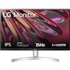 LG 24MK600M-W Monitor Full HD 24'' IPS 75Hz Silver