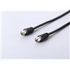 Electroline AN-1CK cavo coassiale 2 m Tipo F Nero